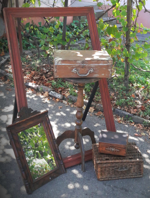 vintage wedding corner