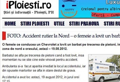 iploiesti.ro a identificat o ambulanţă rănită, în stare destul de gravă....