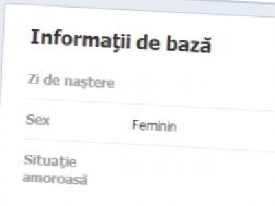 Bai fata, deci tu spui ca esti de sex feminin?! Nu m-as fi gandit la asta...